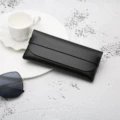 Black eyeglass leather case