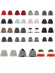 Correct Version of Lujia Gujia Dijia High-Quality Autumn and Winter Gg Jacquard All-Print Knitted Sweater Jacket for Men and Women