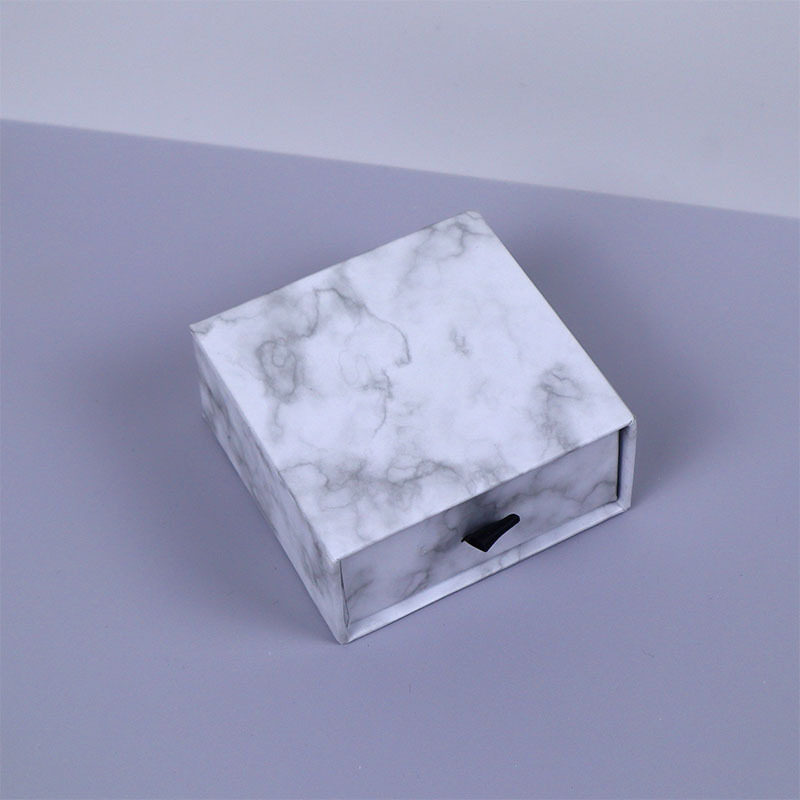 Ing Style Exquisite Gift Jewelry Box Necklace Jewelry Packaging Box High-End Marble Drawer Storage Box