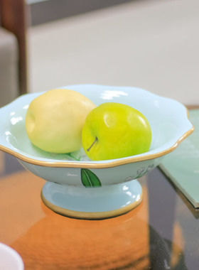 陶瓷果盘茶几装饰品工艺品摆件