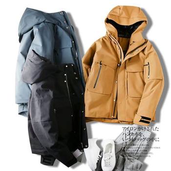 Bird House! 2025 New Autumn and Winter White Duck down Outdoor Waterproof Functional Assault Jacket Men's Hooded down Jacket