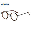 Net red hot selling glasses frame men's business retro round flat lens can be equipped with myopia glasses frame wholesale