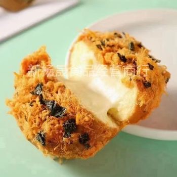 Explosive Meat Floss Balls 6kg Bulk Seaweed Flavored Meat Floss Cake Snacks Desserts Baking Supplies Wholesale