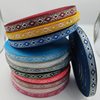 2025 New Ethnic Jacquard Webbing National Style Small Fresh Quadrilateral Square Clothing Accessories Width 1.2 cm
