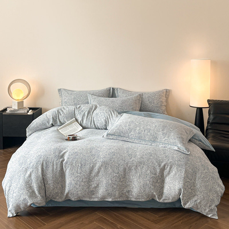 First-Hand Supply Factory Direct Supply of Cotton Thickened Three-Layer Yarn Brushed Adult Bedding Three- and Four-Piece Sets Wholesale