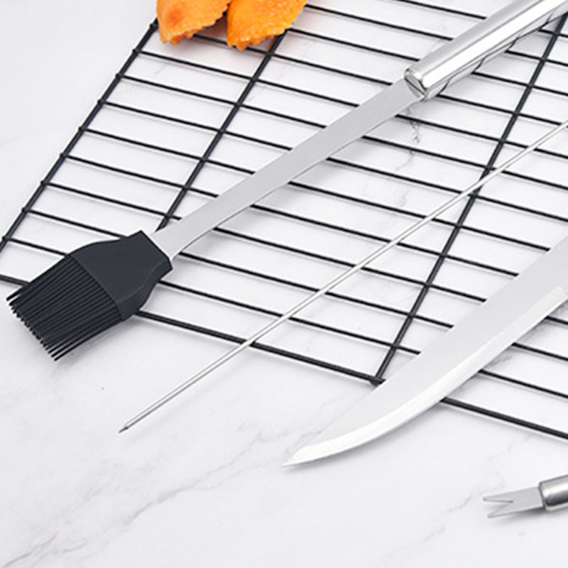 Portable Oxford Bag BBQ Stainless Steel suit Outdoor Barbecue Factory in stock BBQ Tools suit Combination