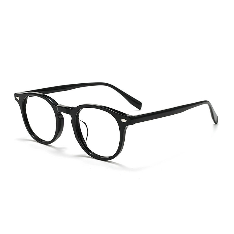 Gg6010F Retro Literary High-End Round Frame Acetate Frame Fashionable Versatile Glasses Frame Danyang Glasses Wholesale
