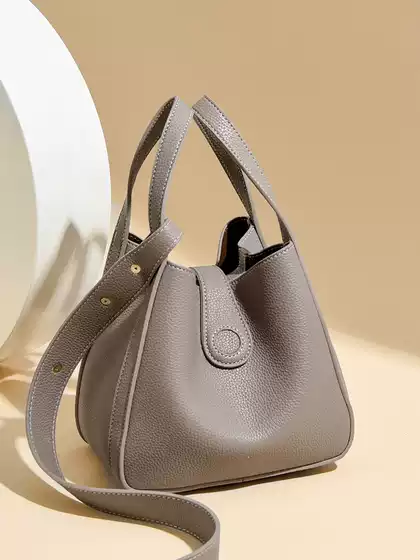 New Fashion Versatile Soft Leather Bucket Bag Multi-Functional Commuter Crossbody Bag Large Capacity Market Tote Shoulder Bag
