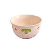 Pink Girly Heart Fruit Strawberry Lace Plate Ceramic Tableware Set Straw Hat Plate Bowl Rice Household Cute Ceramic