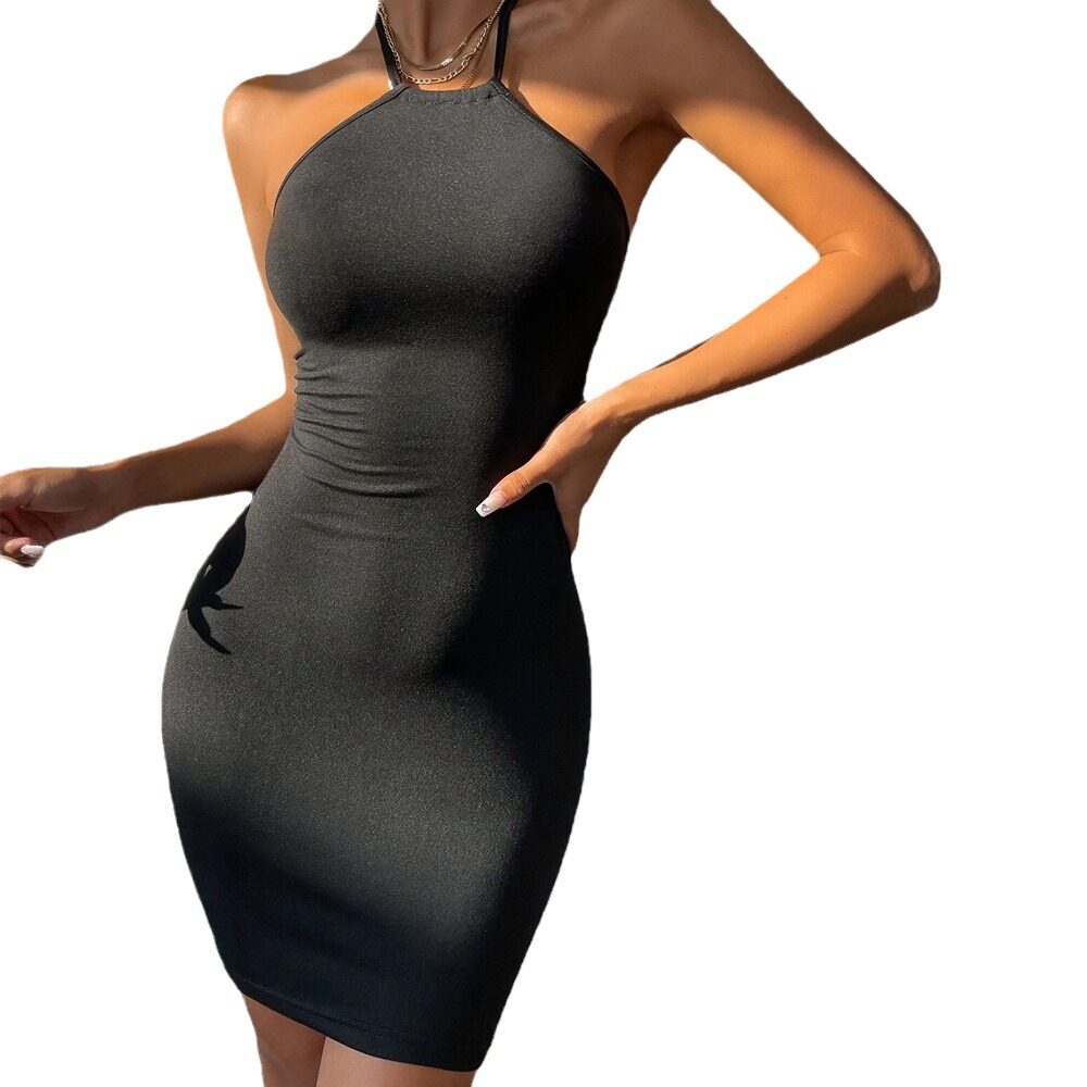 Knit Bodycon Dress Elegant Short Skirt Slim Fit Comfortable Fabric Spring Summer Casual Wear Wholesale Available