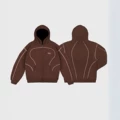 Brown zip-up sweatshirt