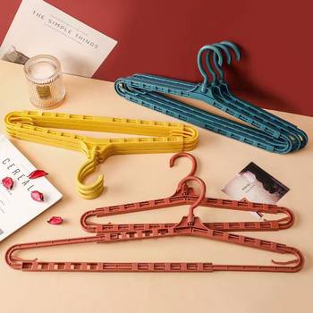 Retractable hanger plastic clothes support household seamless hanger extended rotatable clothes support quilt cover drying rack wholesale