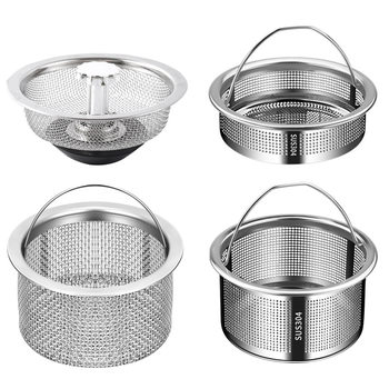 Wholesale kitchen strainer drain net pool 304 stainless steel strainer sink garbage sink sink sink funnel