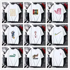 Short-sleeved T-shirt Men's Internet Popular New Arrival Loose Summer Half-sleeved Clothes Trendy Brand Korean Style Pure Cotton T-shirt Ins Trendy Base Shirt