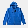 Zipper sweatshirt-blue-red label