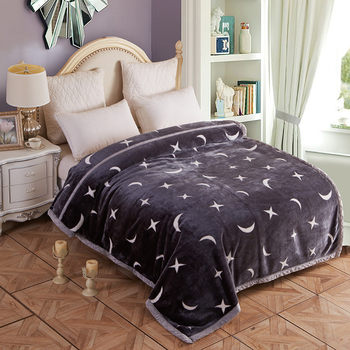 New Autumn and Winter Raschel Blanket Fleece Blanket Warm Printed Soft Super Thick Flower Rose Cover Blanket Home Wholesale