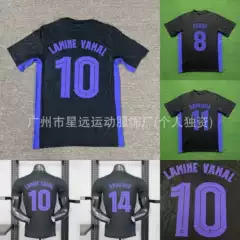 Wholesale 2526 Barcelona Jersey Black and Purple Special Edition Yamal Barcelona Kobe Co-Branded Football Uniform with Number Printing