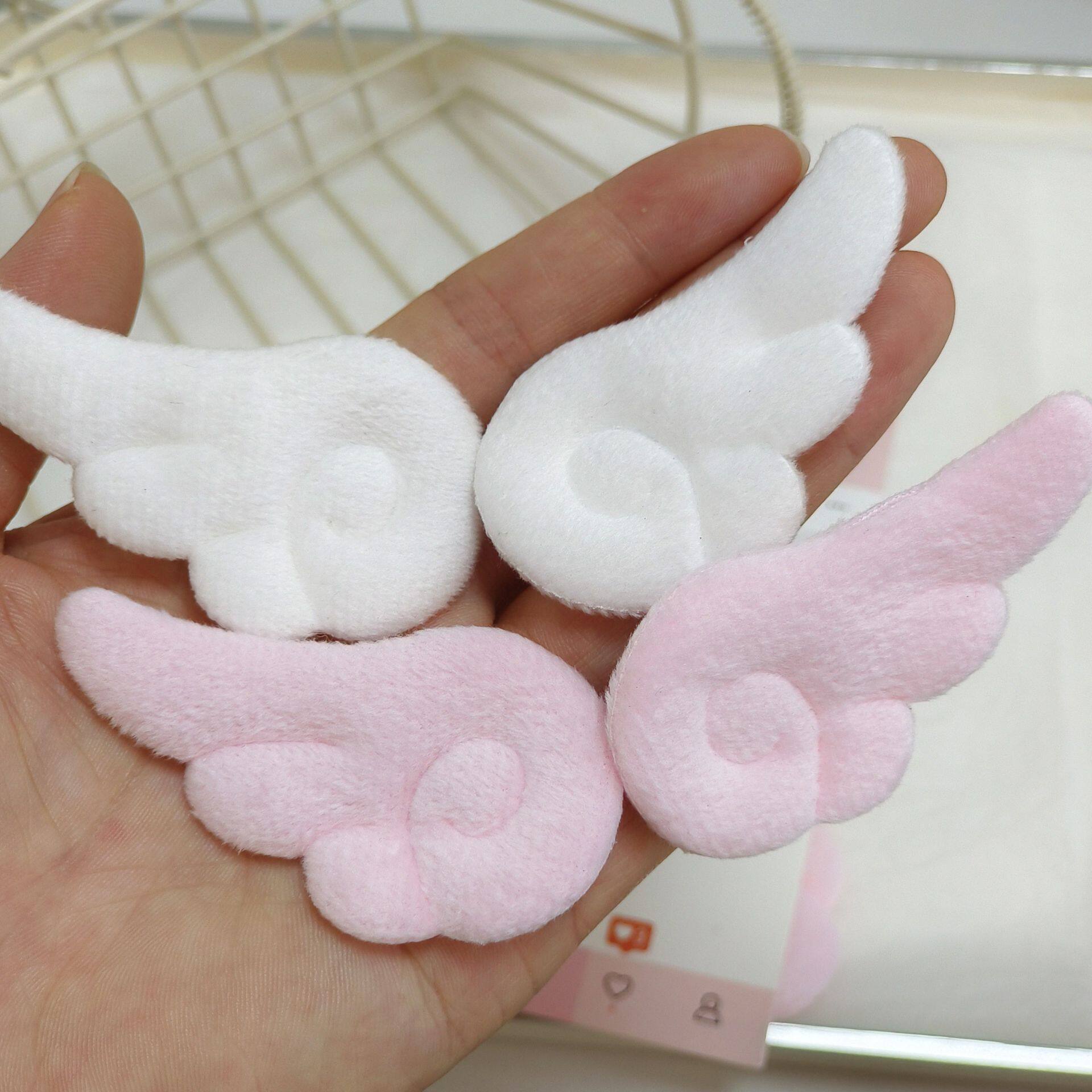 Double-sided plush angel small wings hair clip y2 Japanese s...
