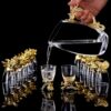 Zodiac Wine Glass Wine Dispencer suit Household Chinese Glass Wine Utensils 12 Small Wine Glasses Bullet One Drink