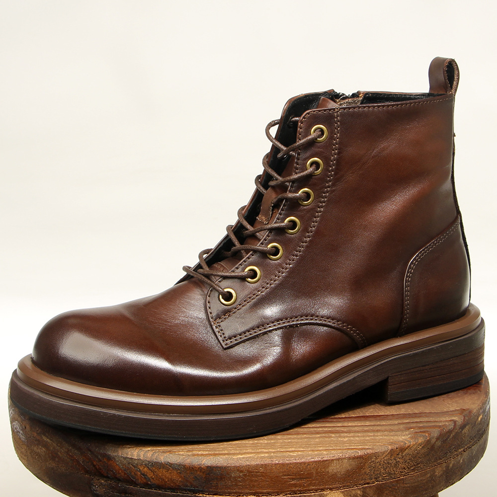 (Mới) Mã A2908 Giá 2310K: Giày Boot Martin Nam Wotdlo Phục Cổ Cổ Điển Giày Dép Nam Chất Liệu Da Bò G05 Sản Phẩm Mới, (Miễn Phí Vận Chuyển Toàn Quốc).