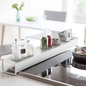 Kitchen Range Hood Retractable Shield Anti-Oil Smoke One-Piece Dropshipping Pot Lid Frying Pan Oil Shield Storage Rack