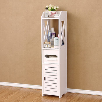 Bathroom Storage Cabinet Sandwich Rack Bathroom Large Capacity Multi-Layer Storage Rack Toilet Floor-Standing Storage Locker