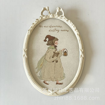 medieval vintage french distressed bow photo frame lolita girl vintage picture frame background wall decorative painting