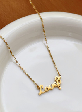 欧美项链无钛钢锁骨链女