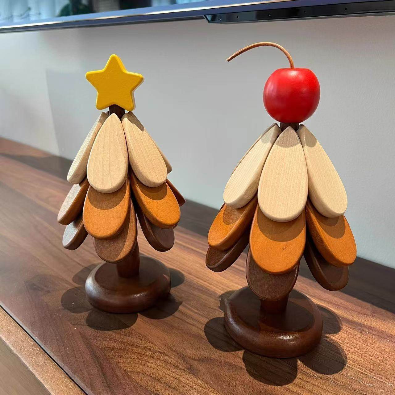 A Tree High-End High-Temperature-Resistant Household Creative Ornaments High-End Tea Cup Pot Holder Christmas Tree Insulation Pad Anti-Scalding Desktop