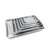 Stainless Steel Fine-Mesh Drain Tray Square Water-Draining Tray Tea Tray Filter Oil-Control Tray Fruit Tray Mesh Basket Cross-Border Export