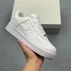 Putian Top Layer Leather Air Force 1 AF1 White Sneakers Board Shoes Men Women Low-Top High-Top Macaron Classic Casual Shoes