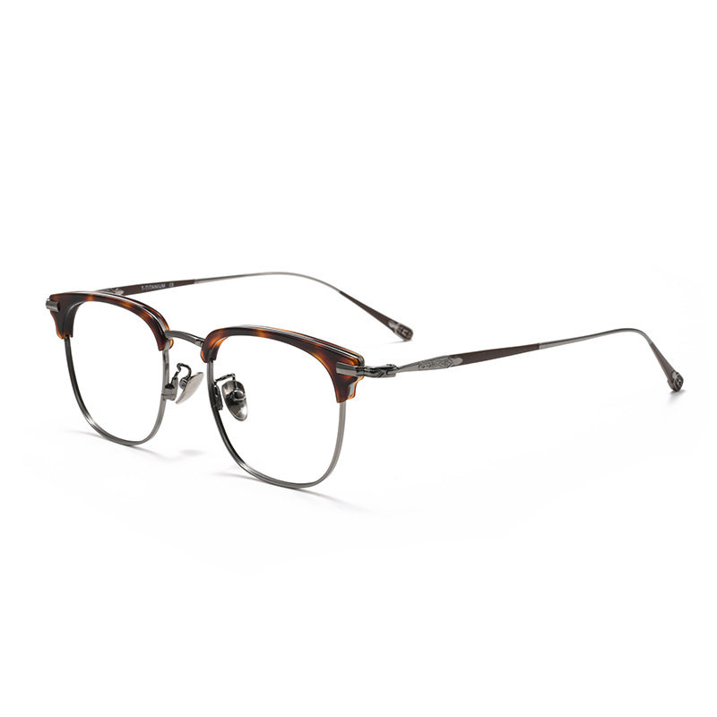Masada Same Style Glasses Men's Business Large Frame Plate Designer Pure Titanium Eyebrow Frame Glasses Frame 80901S
