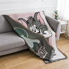 Cartoon Cat and Mouse Single Sofa Cover Full Cover Cloth Sofa Blanket Sofa Towel Multifunctional Tapestry Thread Blanket