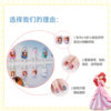 24 Pieces of Ice and Snow Princess Wearable Nails Children's Dress up Nail Art Patch Mermaid Cartoon Removable Fake Nails Sequin