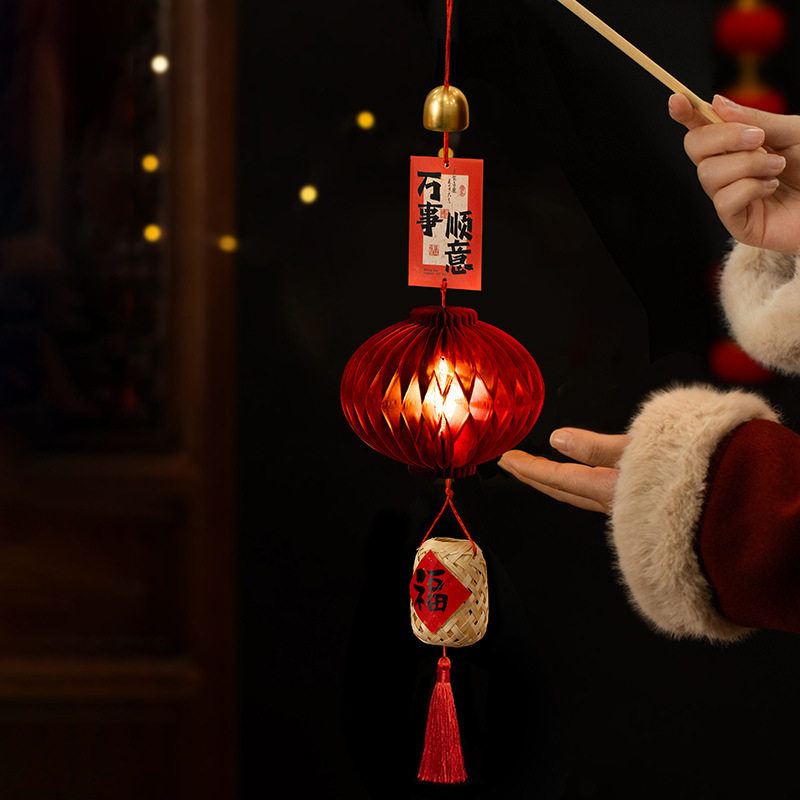 Shangmite 2026 Year of the Horse New Spring Festival Children's Lantern Hanging Decoration New Year Lantern Festival Portable Lantern Pendant 1