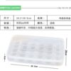 Factory Direct Supply Egg plastic box convenient egg tray storage box transparent simple 30 grid large capacity pp egg tray