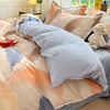 Simple wind bed four-piece sanding sheets student dormitory three-piece Water-washed cotton quilt cover skin-friendly quilt cover wholesale