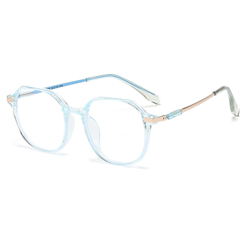 New Xiaohongshu Internet Celebrity Style Glasses Frame Trendy Korean Style Polygonal Anti-Blue Light Plain Women's Frame Glasses Flat Mirror