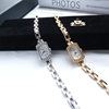 Retro Carved Square Diamond High-End Versatile Gift Bracelet Women's Watch