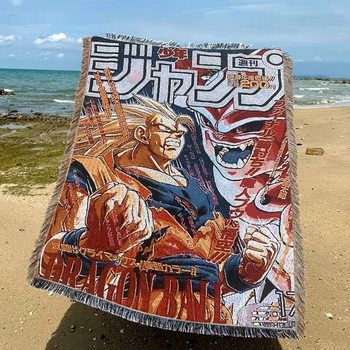 Directly Supplied from the Manufacturer, Cartoon Animation Tapestry, Multi-Functional Throw Blanket, Polyester-Cotton Jacquard Thread Blanket, Ins-Style Casual Air-Conditioning Blanket