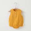 Baby's Gauze Wrap Fart Clothes Summer Thin Baby's Triangle Hats Climbing Clothes Newborn Clothes Pure Cotton Summer Suit
