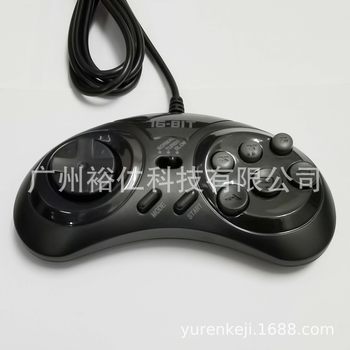 16-bit handle 16bit handle handle 9-pin Black fast and slow for SEGA
