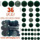 Amazon explosive flocking Christmas ball 36/ШТ Бархатный Рождественский шар, подвесной рождественский шар с защитой от поломки mini 0