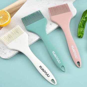 Silicone Oil Brush Integrated Barbecue Brush Oil Barbecue Baking High Temperature Resistant Non-Shedding Widened Large Stall Brush