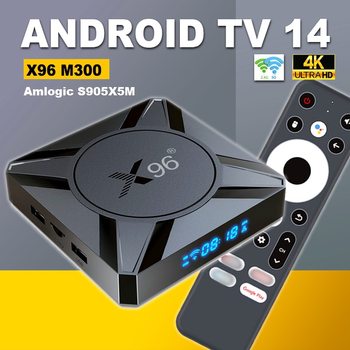 X96 M300 Network Set-Top Box S905X5M Android 14 Export Tv Box 4K Hd Tv Box Wholesale
