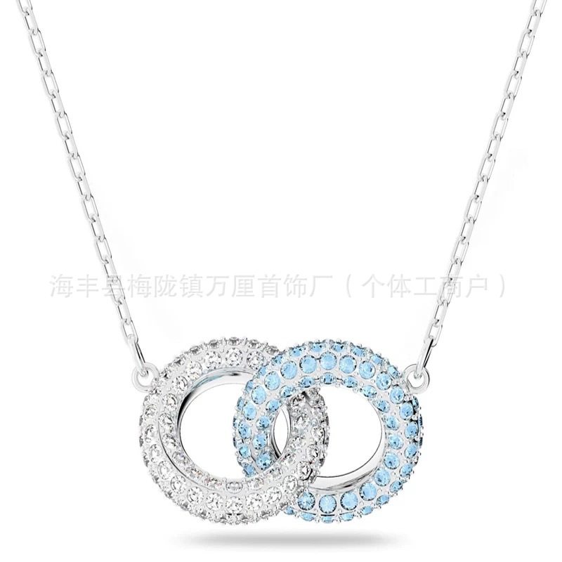 Swarovski Element Swarovski Smart Swan Collarbone Pendant Necklace Swarovski Exquisite High Version Devil's Eye Necklace