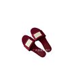 G's New Cloth Label Printed Letters Flats-Soled Slippers, Casual Outer Wear Beach Lightweight Slippers