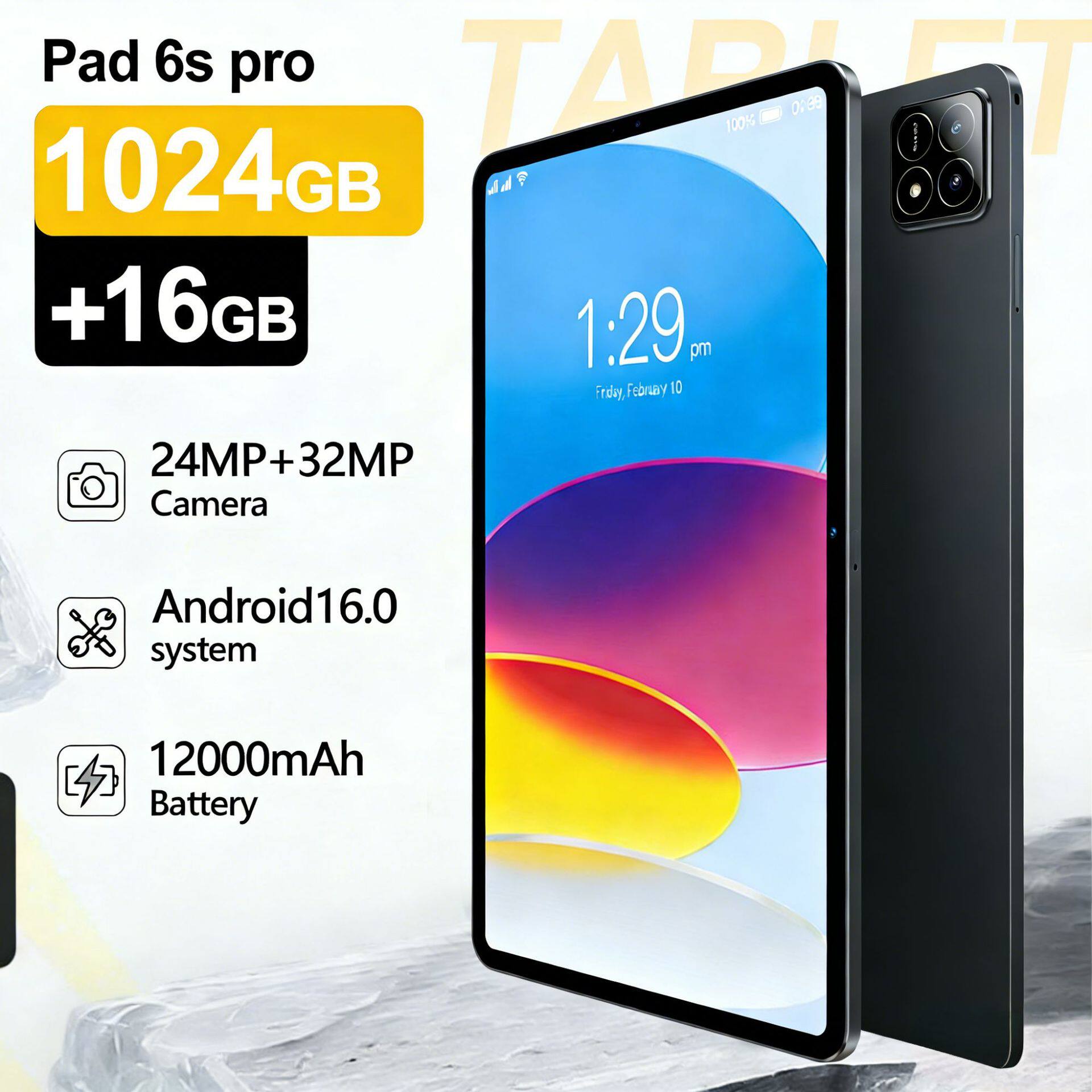 ผู้ผลิตขายร้อนขายส่งจุด 10.1 นิ้วแท็บเล็ต S7 6g + 128g Dual...