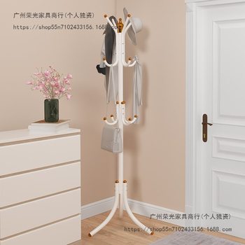 Coat Rack Floor-Standing Bedroom Clothes Rack Simple Vertical Clothes Rack Home Door Bag Rack Living Room Storage Rack