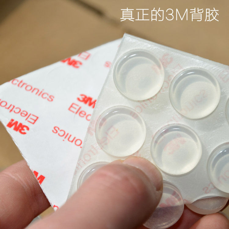 Anti-collision pad silicone laptop non-slip sponge pad base silencer pad rubber mute rubber pad transparent self-adhesive